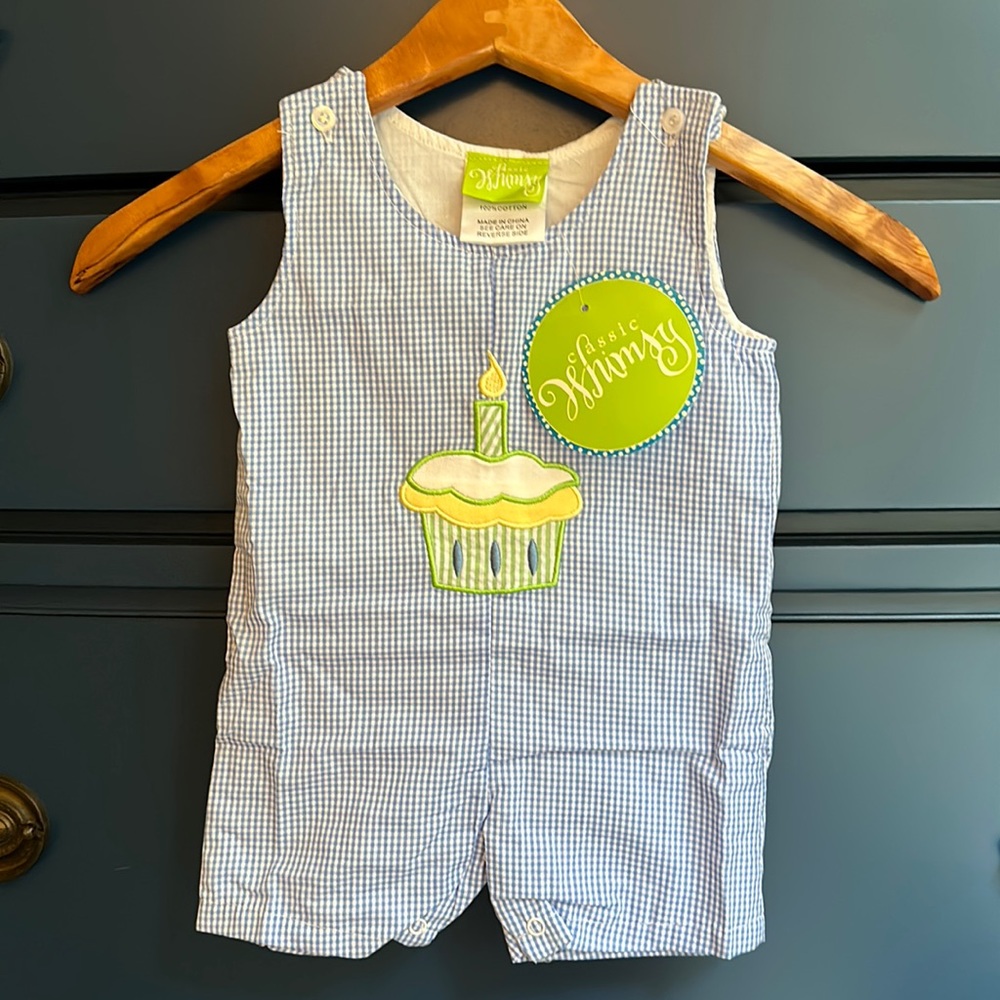 NWT Classic Whimsey 1st Birthday Jon Jon